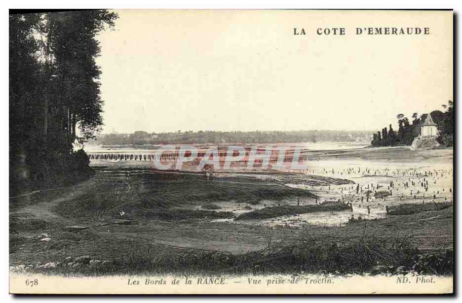 CPA Les Bords de la Rance Vue prise de Troctin