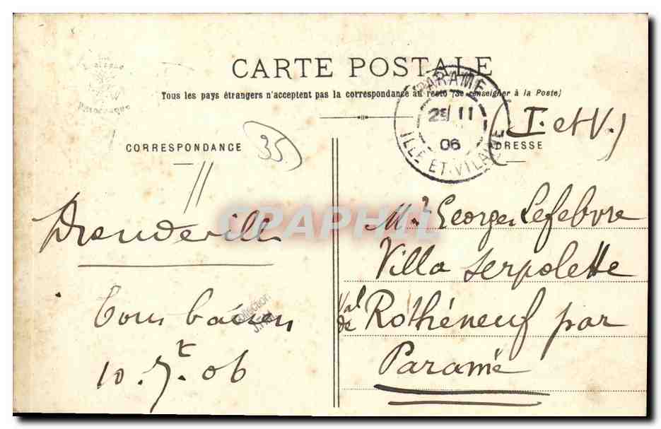La Bretagne Pitttoresque — La Gare — Vitré — Reverso