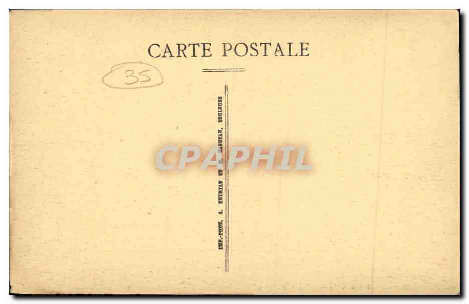 CPA Vitre Le Chateau La Chapelle et L Hotel de Ville — Rückseite