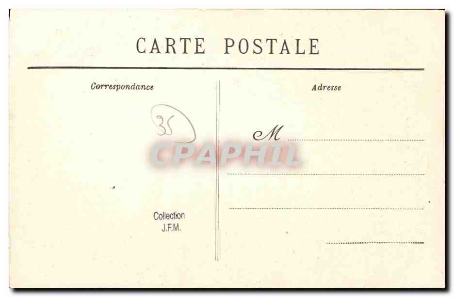 Statue de la Marquise de Sévigné à Vitré — inaugurée le 8 octobre 1911 — Reverso