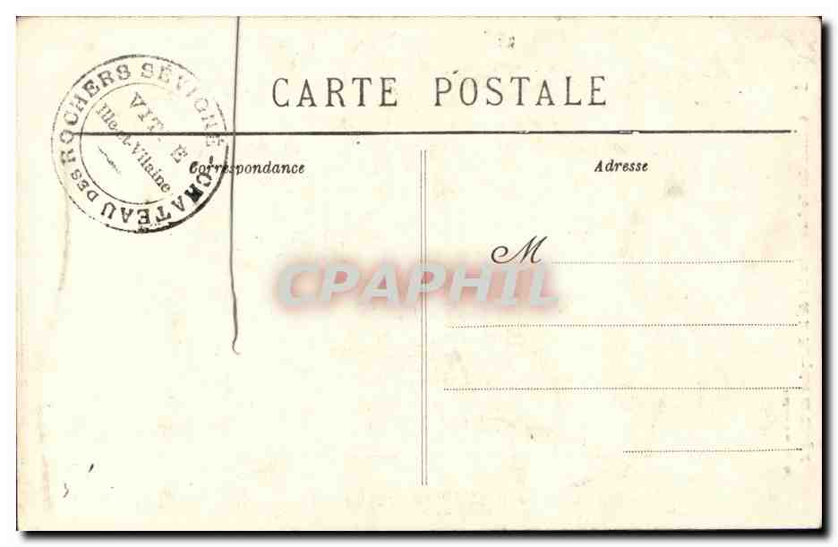 Vitré — Château des Rochers — Le Lit de la Marquise de Sévigné — Collection H.P. — Verso