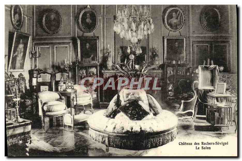 Château des Rochers-Sévigné — Le Salon — éditeur anonyme, n° 113