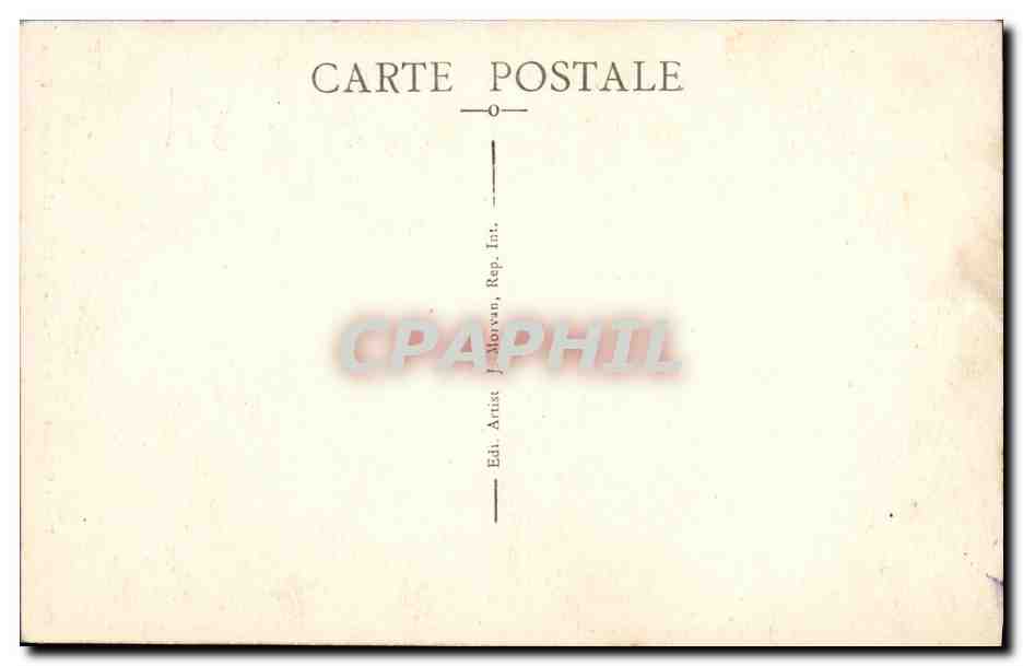 Vitré (Ille-et-Villaine) — Das Schloss — Die Tour Saint-Laurent und die Gräben — J. Morvan, n°10 — Rückseite