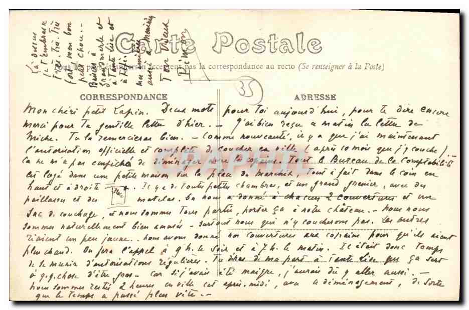 Vitré (Il.-et-V.) — Le Bas du Rachapt — E. Mary Rousselière, édit Rennes — Verso