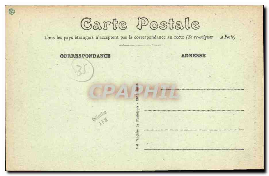 CPA Vitre Vieille maison du 14eme Rue d en Bas — Rückseite