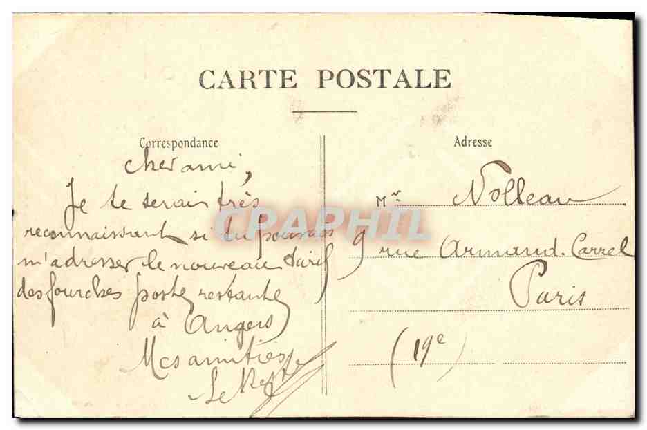 CPA Vitre Le Chatelet et la Tour des Archives — Back