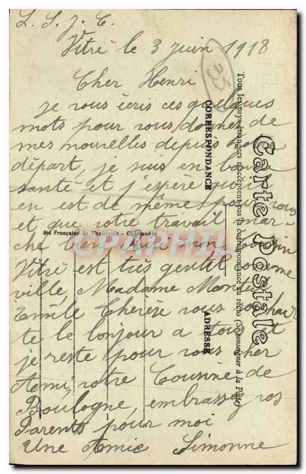 CPA Vitre La Rue de Paris Vieilles Maisons du 15eme A la corne de Cerf Boutros — Reverso