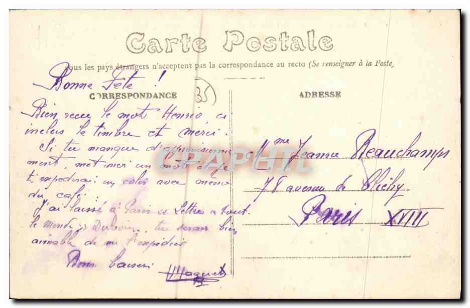 Vitré (Il-et-V.) — Vue Générale du Château et de l'Hôpital prise des Terres Noirs — Éditeur : Éd. L. H. L. Réa — Reverso