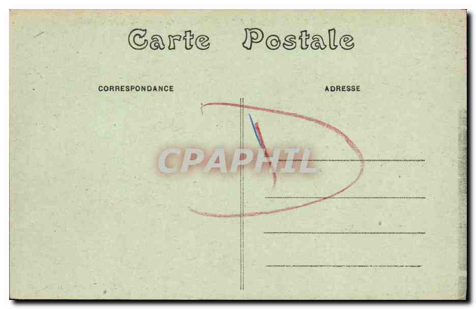 CPA environs de Vitre Le Chateau des Rochers — Rückseite
