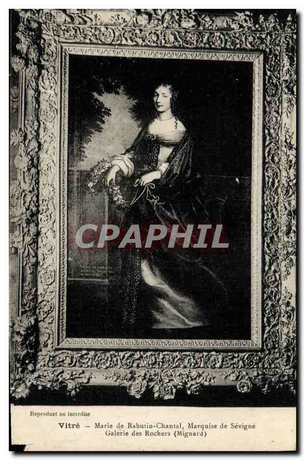 Vitré — Marie de Rabutin-Chantal, Marquise de Sévigné — Galerie des Rochers (Mignard)