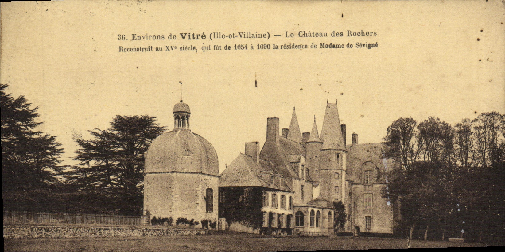 Château des Rochors — Environs de Vitré (Ille-et-Vilaine) — Éditeur A. Thép-Sudz, n°36