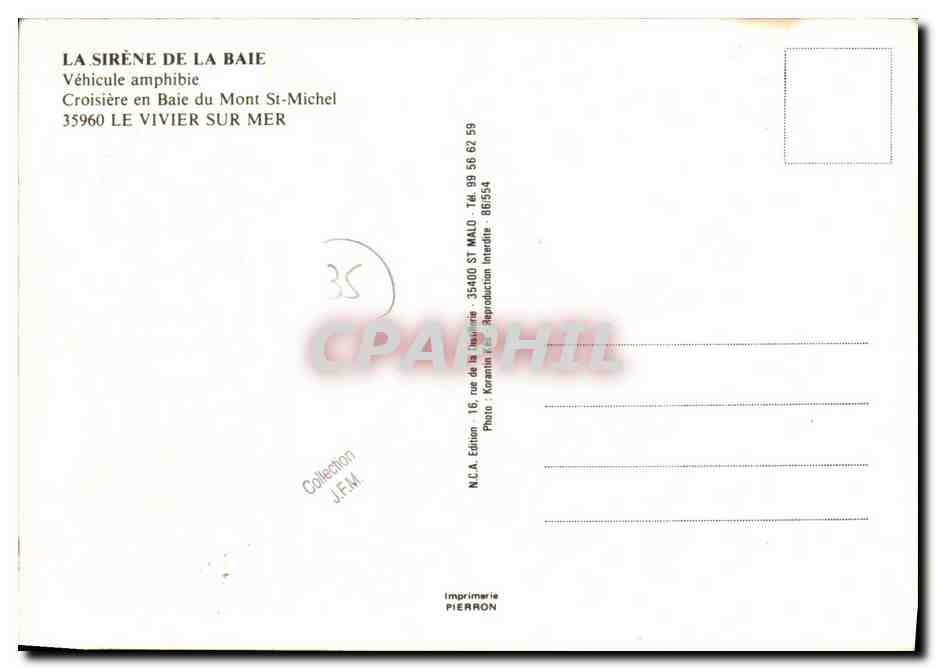 La Sirène de la Baie — Véhicule amphibie — N.C.A. Edition — Reverso