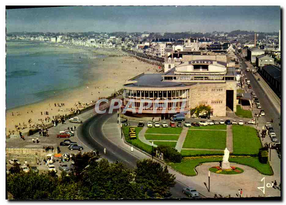 CPM Saint Malo Dominant la Grande Plage du Sillon