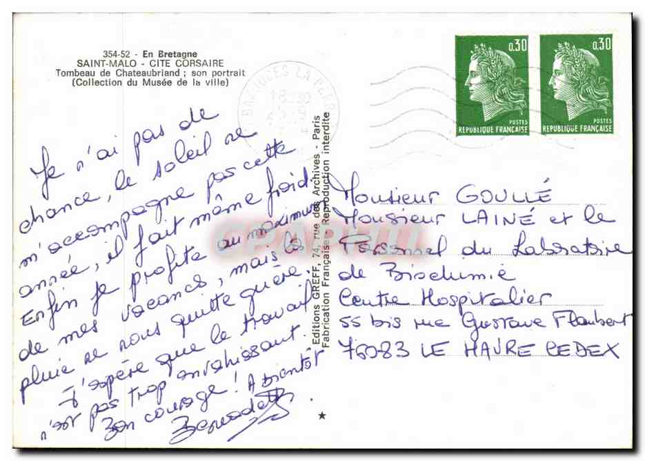 Tombeau de Chateaubriand — Bretagne — Éditions GREFFE — Reverso