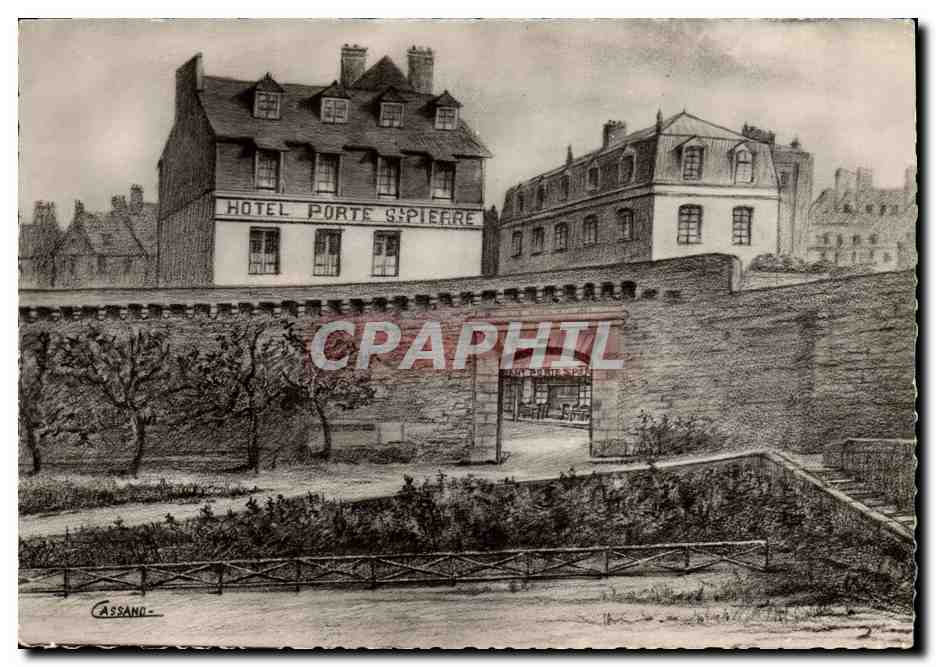 Hôtel de la Porte Saint-Pierre — Trihan, pré Saint-Malo — éditeur Cassano, 8 rue du Parc, St-Mandé