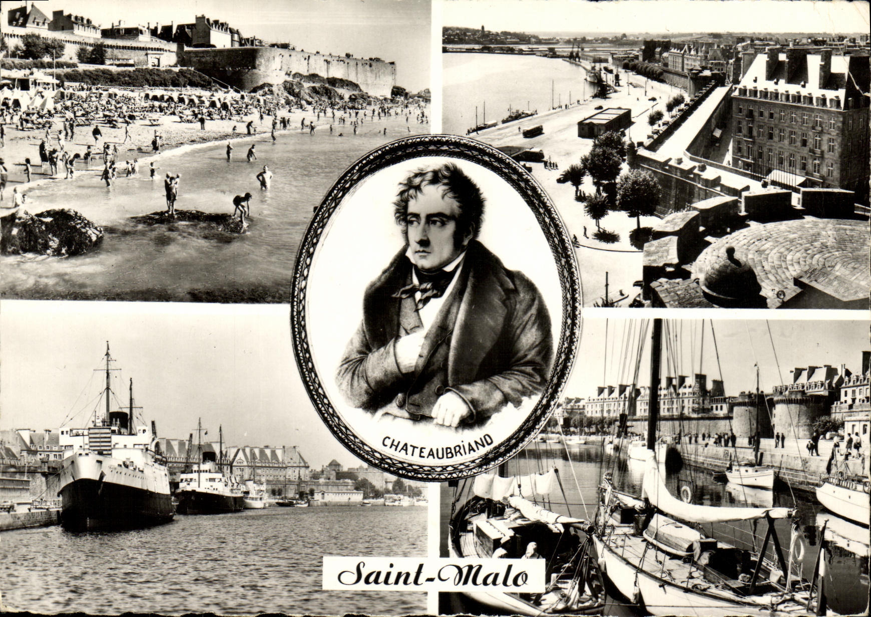 Saint-Malo — Châteaubriand — Playa de Bonsecours, Los Muros, El Puerto — Arts Photomécanique