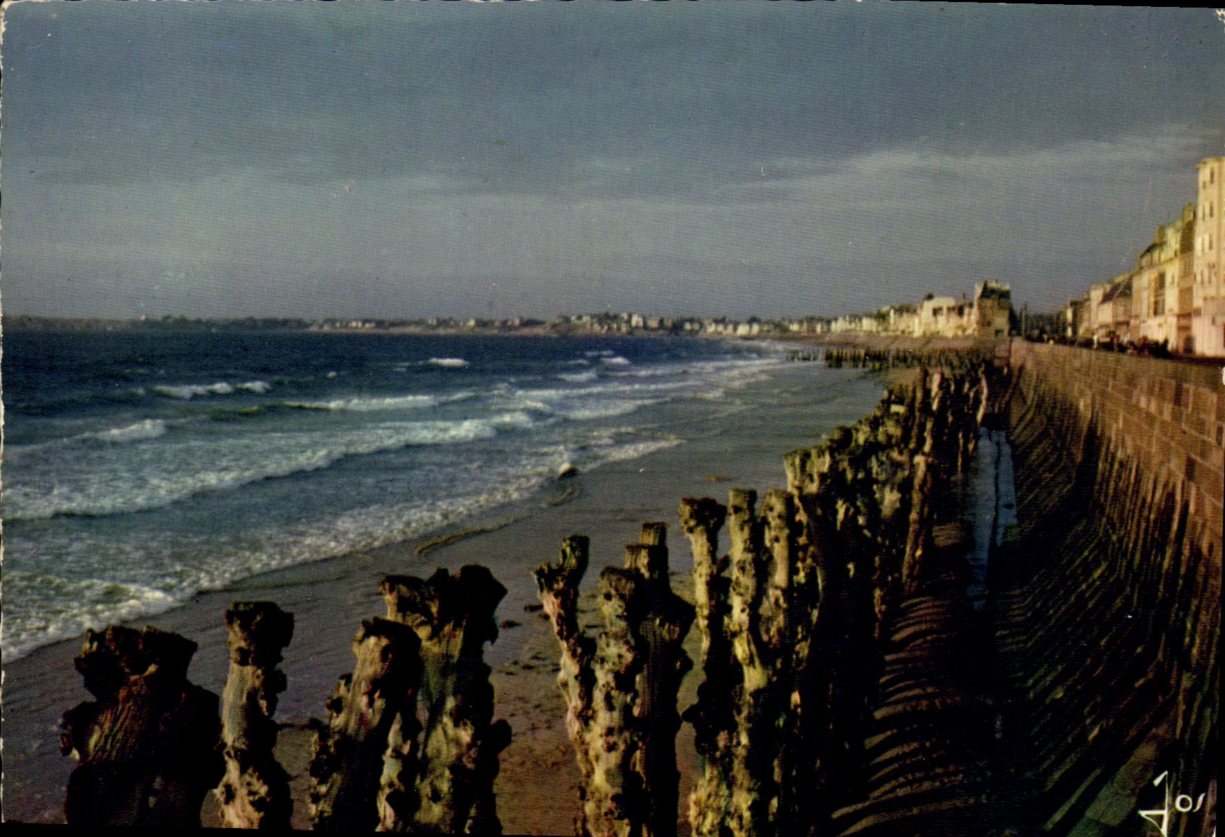 Saint-Malo (Il-et-V.) — Soir d'été sur le sillon — Éditions d'Art JOS