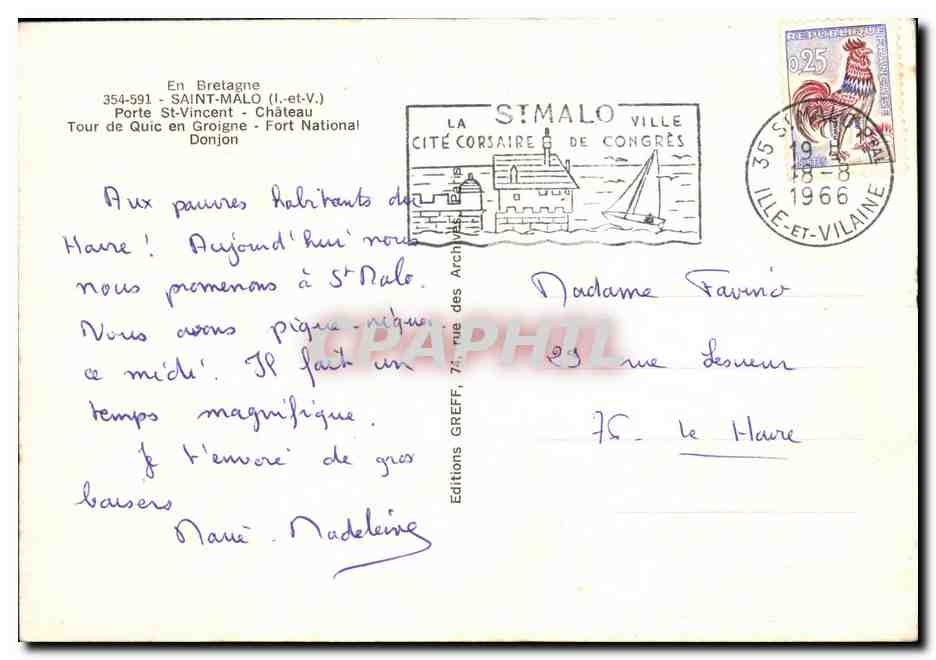 Saint-Malo — vue panoramique — Éditions des Archives — Reverso