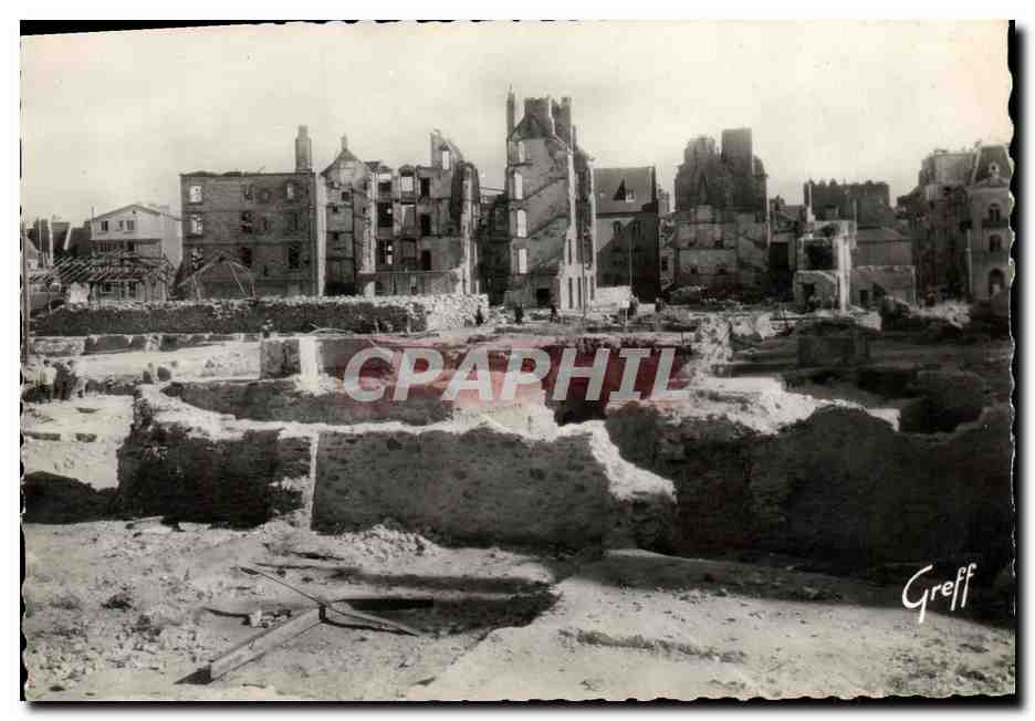 Saint-Malo en ruines — Quartier du marché aux légumes — Édition Greff, Paris