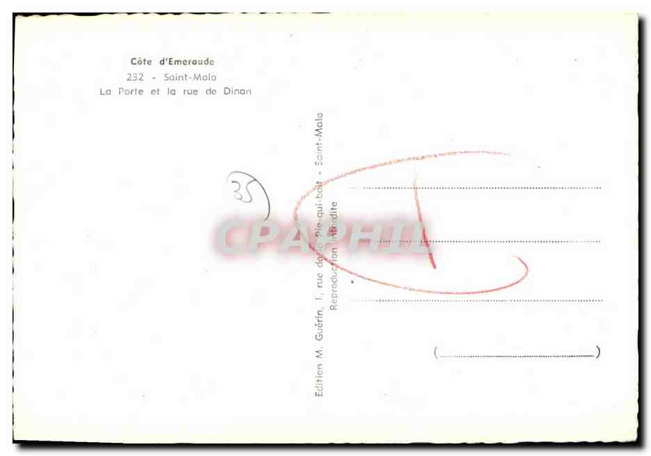 Porte d'Emeraude — Saint-Malo — Éditeur Emgé — Reverso