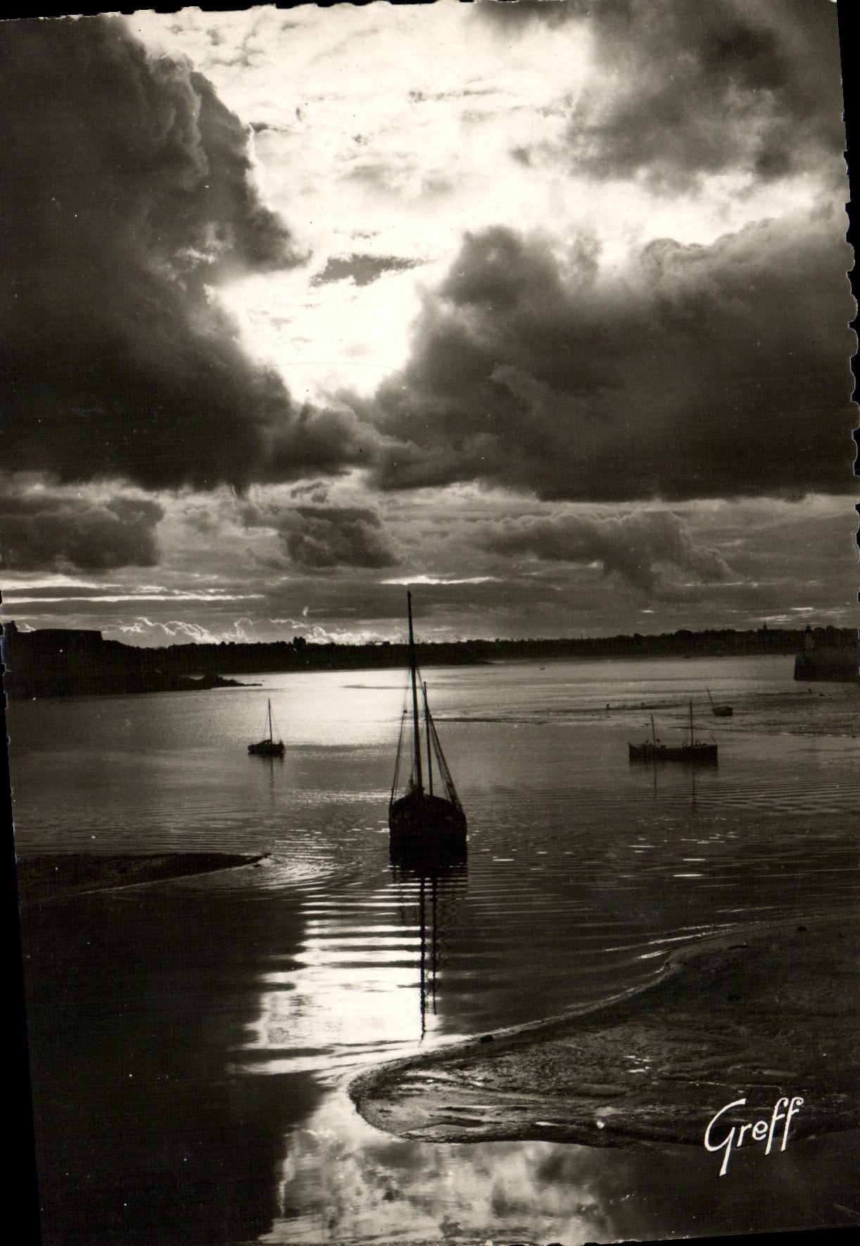 Saint-Malo (Ille-et-Vilaine) — El muelle al atardecer — Greff