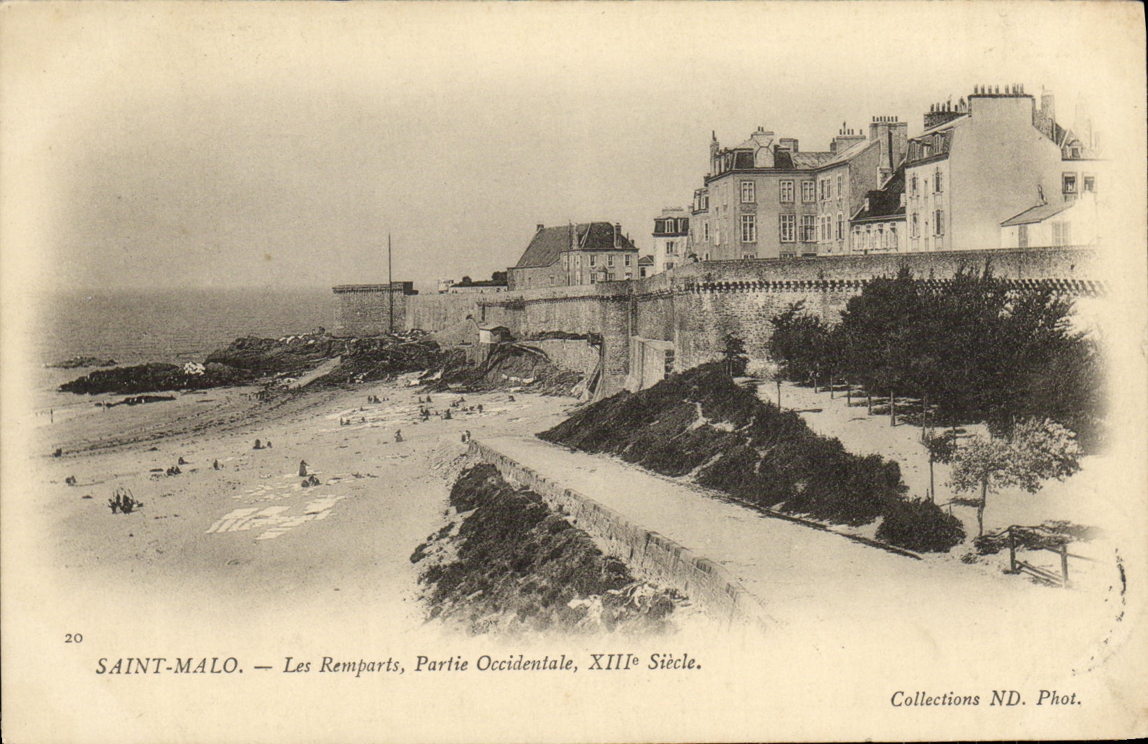 Saint-Malo — Los Muros, Parte Occidental, siglo XIII — Colecciones ND. Fot.