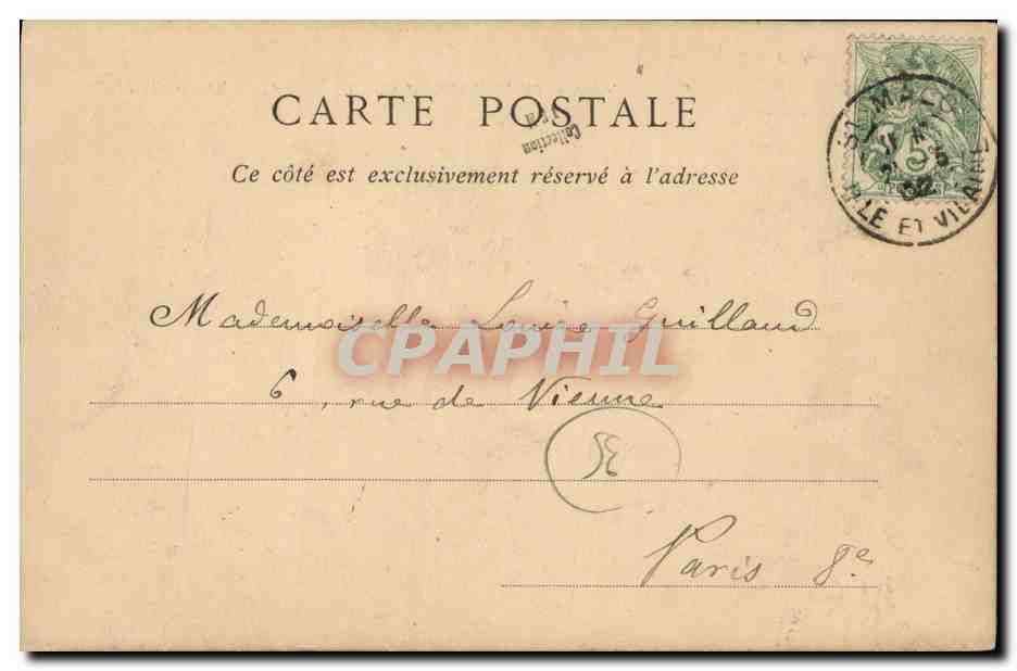 Saint-Malo — Los Muros, Parte Occidental, siglo XIII — Colecciones ND. Fot. — Reverso