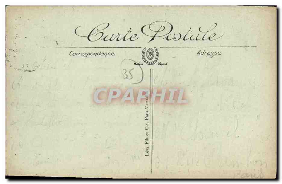 Saint-Malo — Rue y Puerta Saint-Vincent — II. — Editor Lévy Fils et Cie, n°231 — Reverso