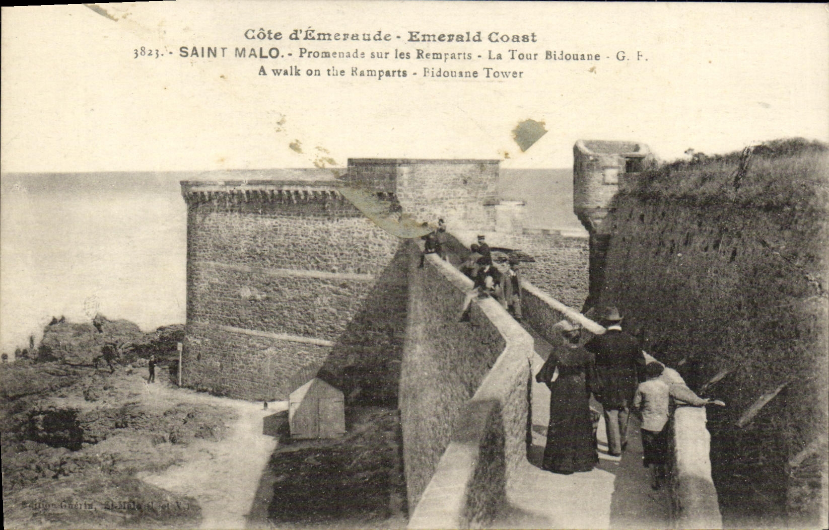 Saint-Malo - Promenade sur les Ramparts - La Tour Bidouane - G.F.