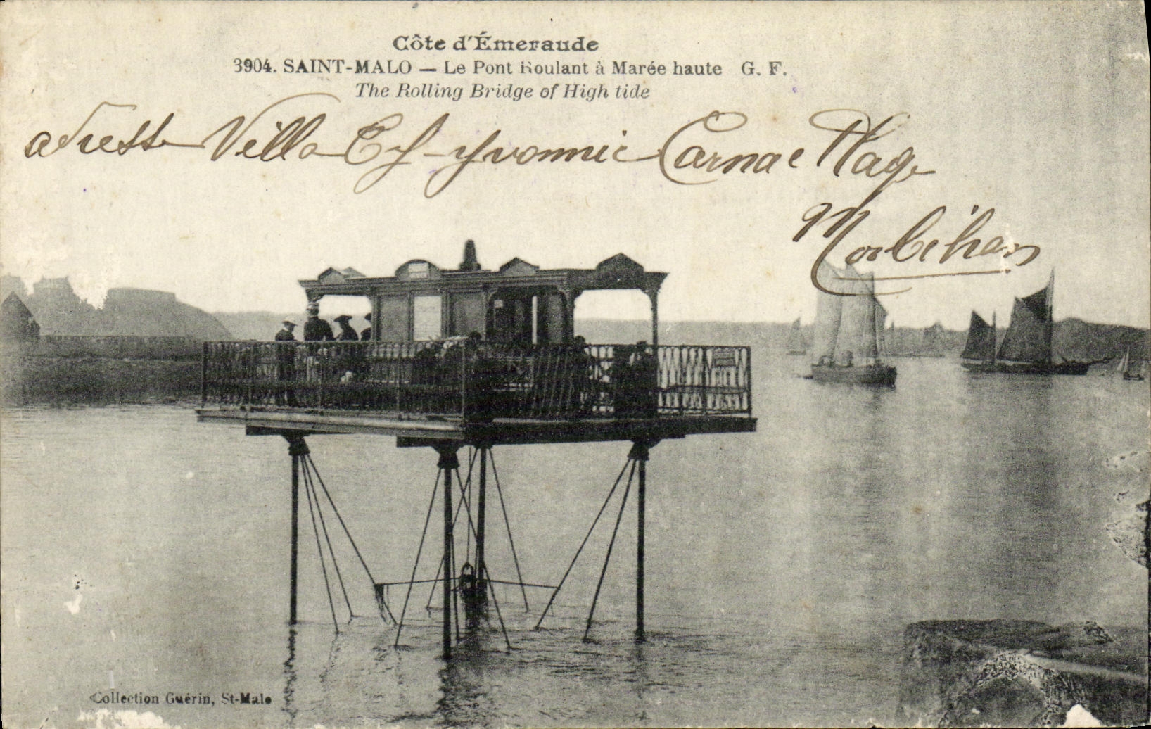Saint-Malo — Il Ponte Mobile a Marea Alta — G.F.