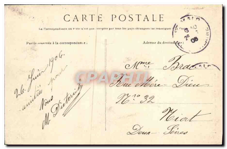 Saint-Malo — El Puente móvil a marea alta — G.F. n°3901 — Reverso