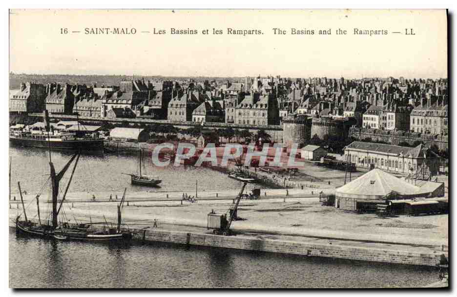 Saint-Malo — Les Bassins et les Ramparts — LL