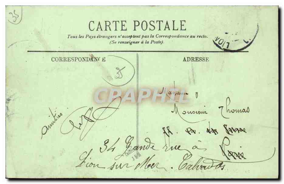 CPA St Malo Les Remparts et la Tour Notre Dame — Verso