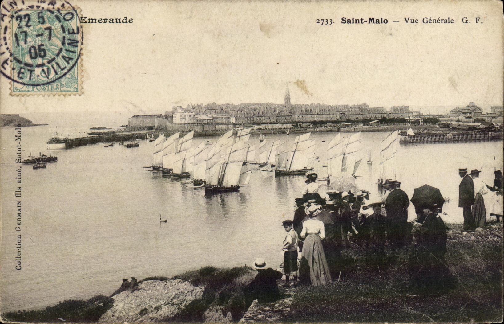 Saint-Malo — Vue Générale — G.F. — Éditeur Emeraude, n° 2733
