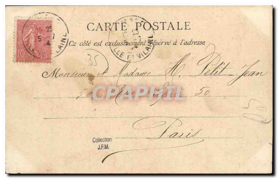 Saint-Malo -- Remparts et Plage du Grand Bé — G.F. — n°2102 — Verso