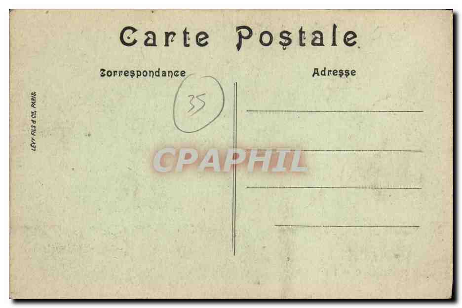 Saint-Malo — L'Éventail — Éditeur Lévy Fils & Cie, Paris, n°17 — Rückseite