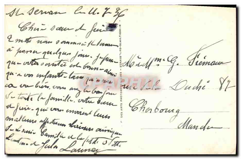 St-Malo - Le nouveau Môle — CPA n°160, éditeur Des Arts Photographiques — Reverso
