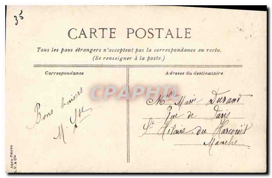 CPA St Malo La grande rue  — Rückseite