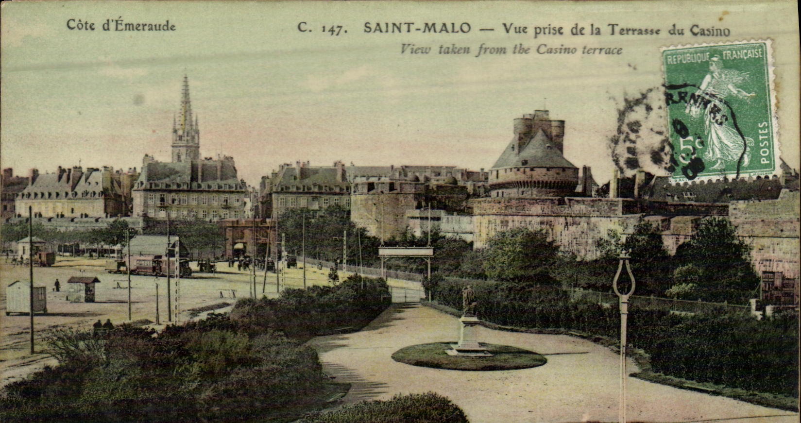 CPA St Malo Vue Prise de la Terrasse du Casino