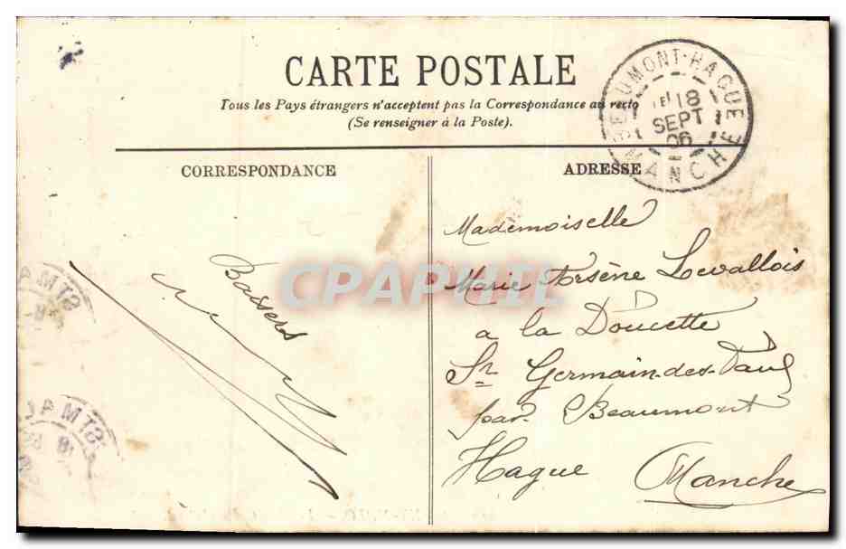 SAINT-MALO — La place Châteaubriand — LL — n°219 — Verso