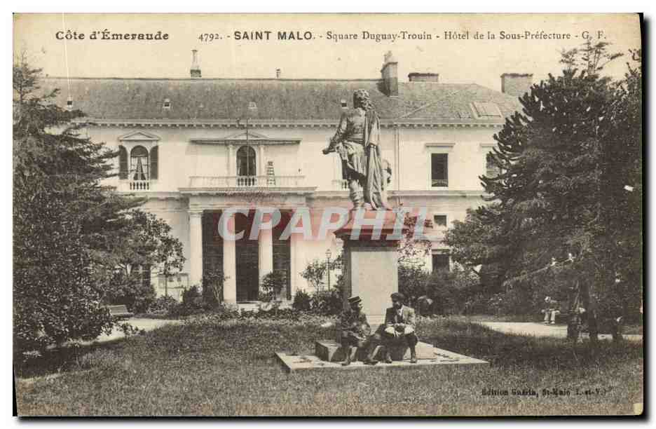 Saint-Malo - Square Duguay-Trouin - Hôtel de la Sous-Préfecture - G. F.