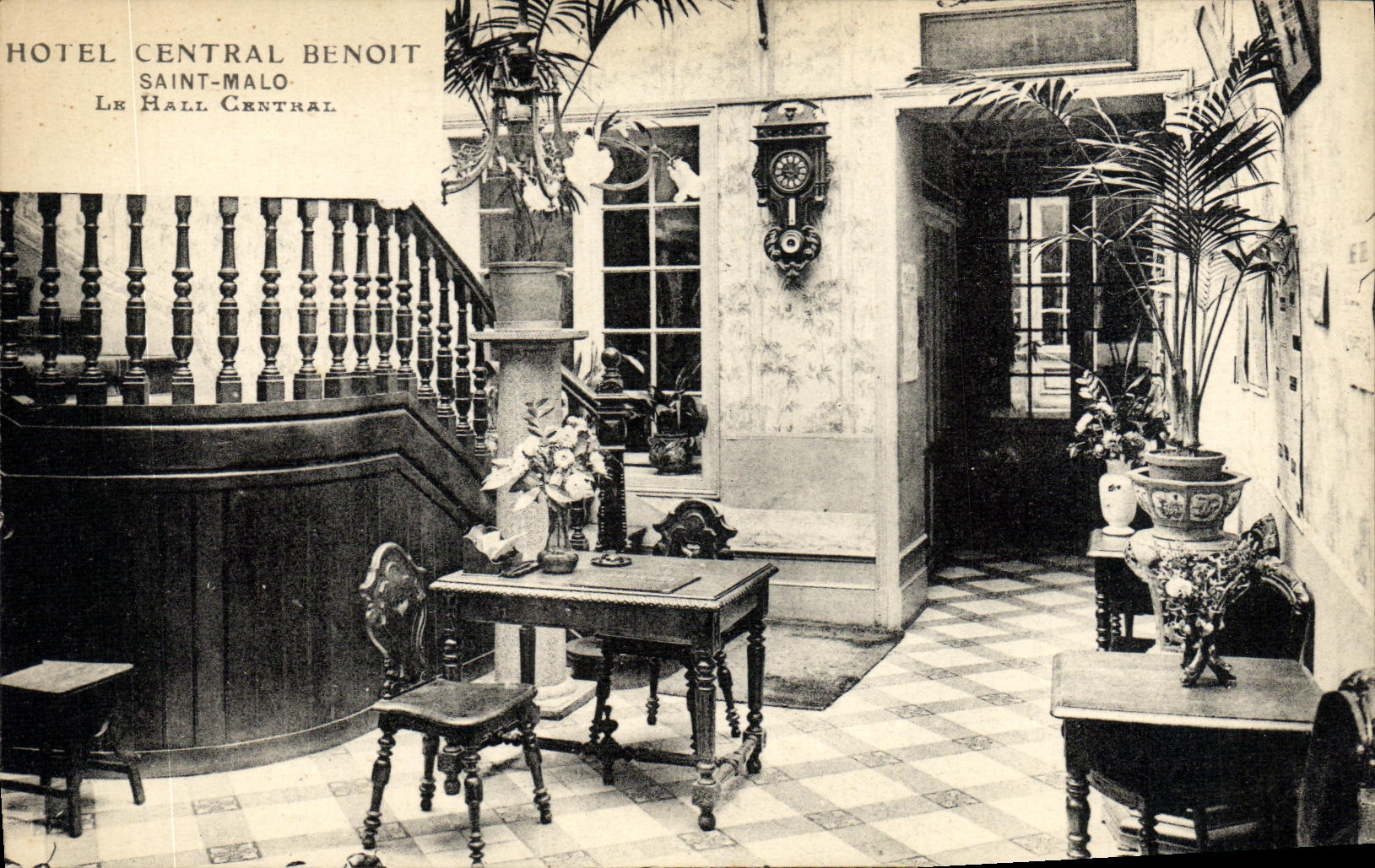 Hotel Central Benoit — Saint-Malo — Fotografía Courault, Quai St-Annois
