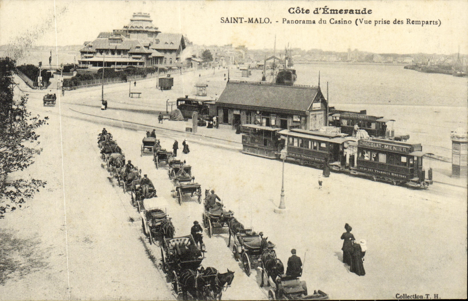 Saint-Malo - Panorama del Casino (Vista tomada desde los Muros) — Costa de Esmeralda, editor no identificado, número de serie no visible