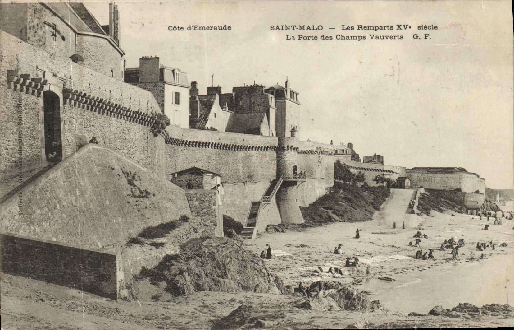 Saint-Malo — Les Remparts XV siècle — La Porte des Champs Vauverts — G.F.