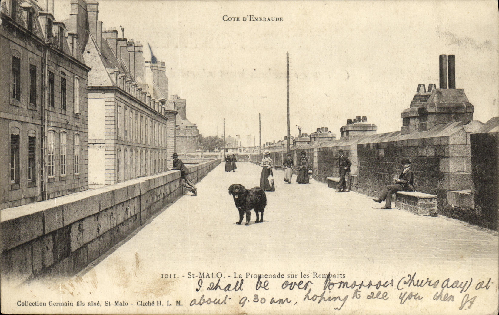 St-Malo — La Promenade sur les Remparts — Collection Germain fils, St-Malo