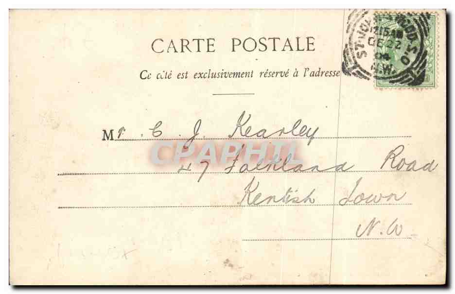 St-Malo — La Promenade sur les Remparts — Collection Germain fils, St-Malo — Rückseite