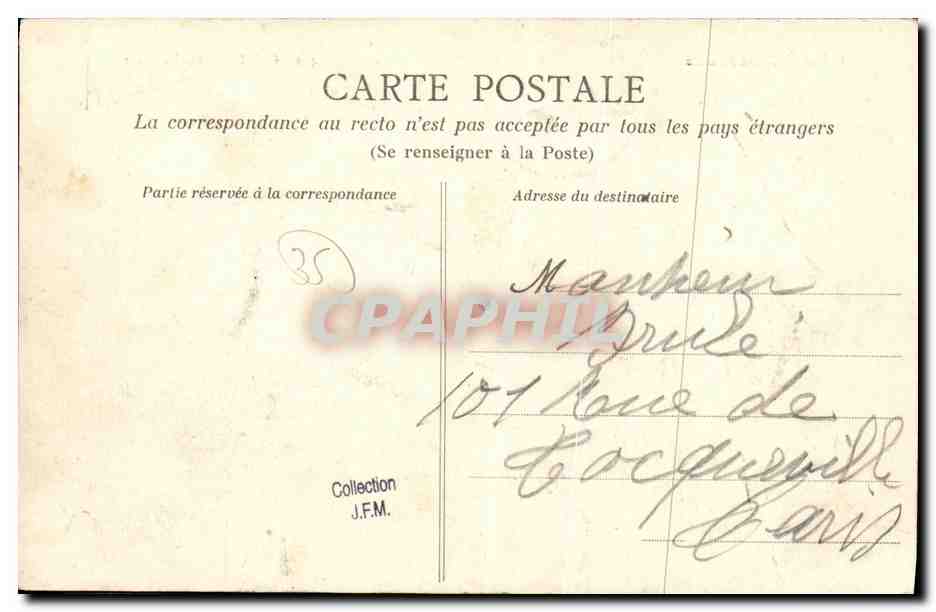 Saint-Malo - La Plage — Côte d'Émeraude, n°479, éditeur HLM — Verso