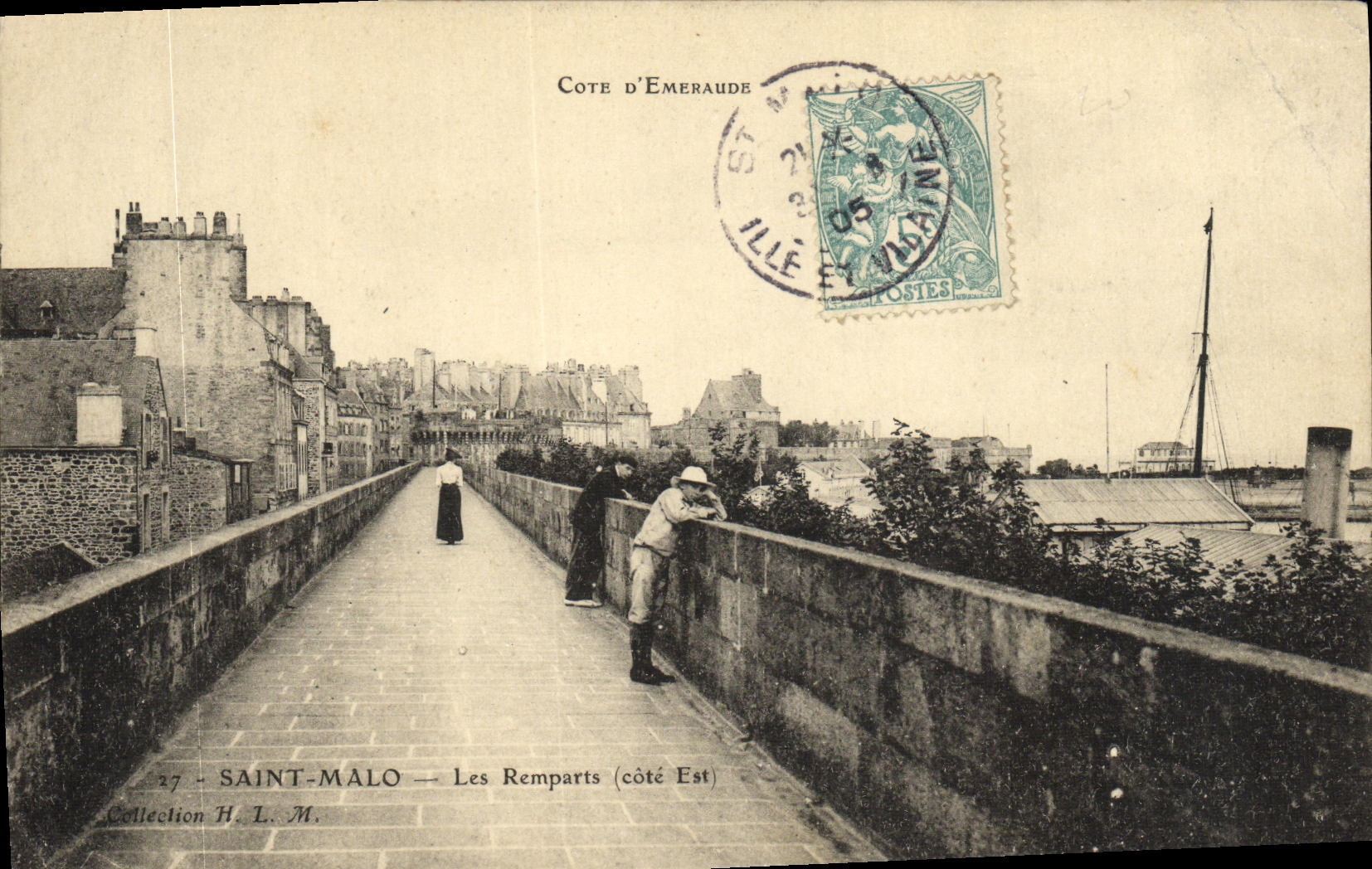 Saint-Malo — Les Remparts (côté Est) — Collection H. L. M.