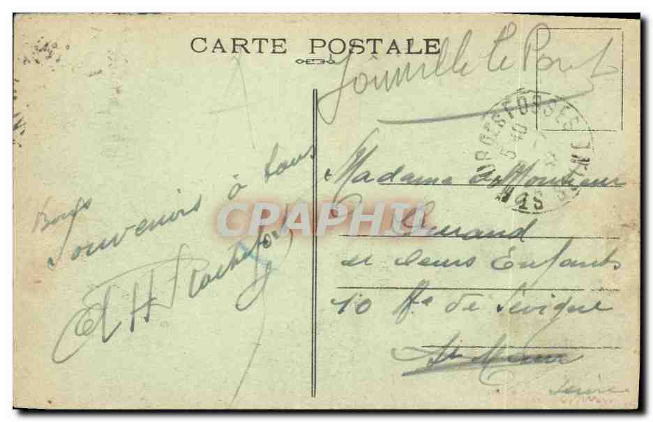Saint-Malo (Il-et-V) — Le Grand Bey à marée basse — A. Lautier, édit. Rennes — Verso