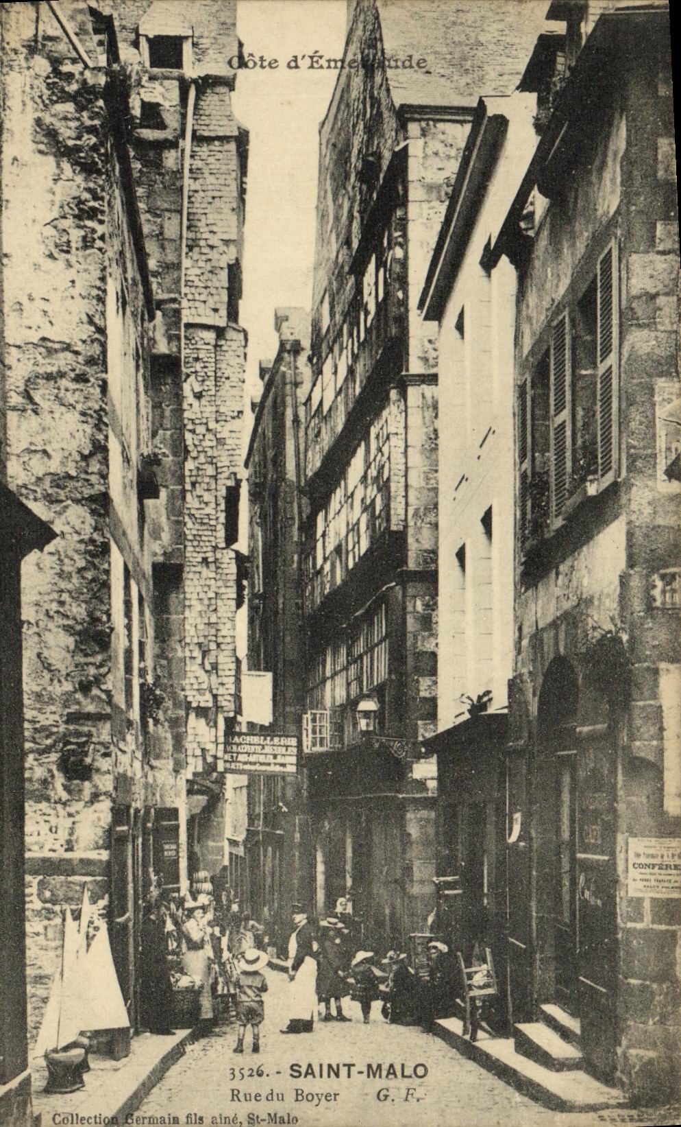 Saint-Malo — Rue du Boyer — Collection Germain fils aîné, St-Malo, n° 3526